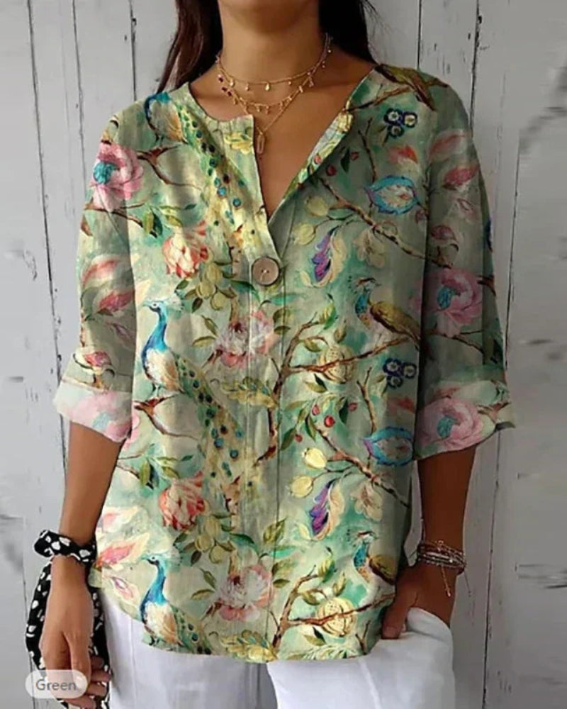Van Delft Mode® | Floral Vintage Blouse