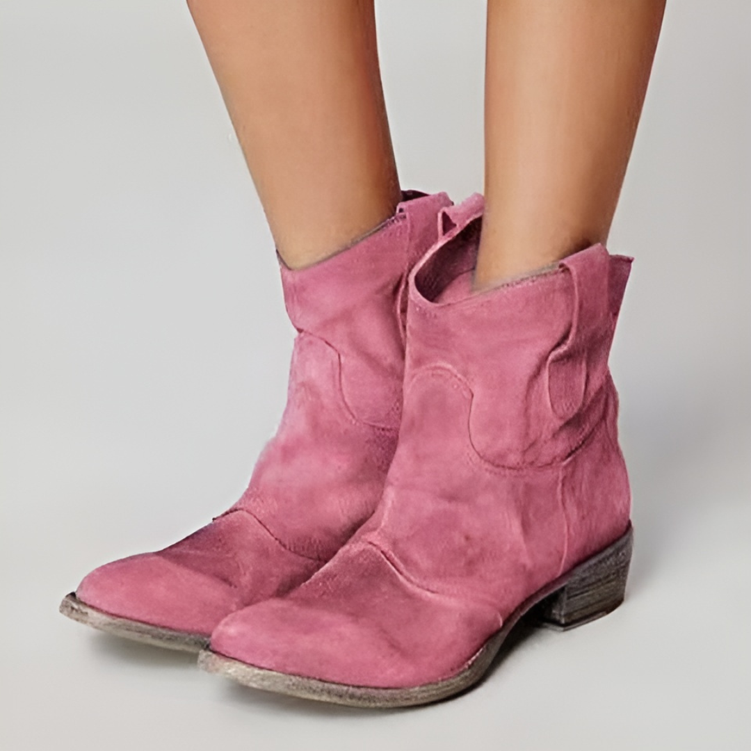 Van Delft Mode® | Chic Suède Enkellaarsjes