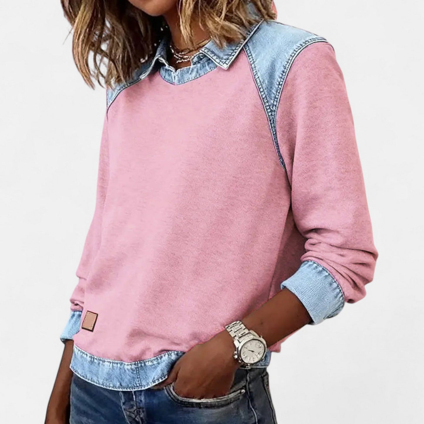 Van Delft Mode ® | Trendy trui met lange mouwen voor dames