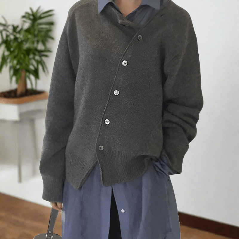 Van Delft Mode® | Cardigan Met Knoopjes