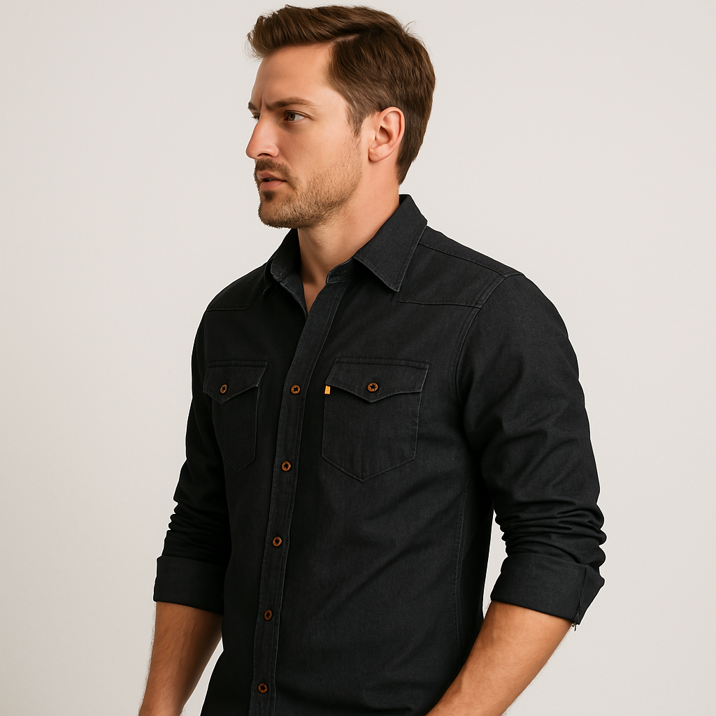 Van Delft Mode® | Katoenen denim overhemd