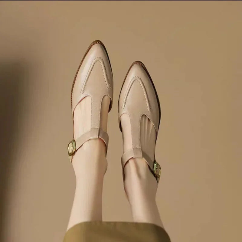 Van Delft Mode®| Klassieke Buckle Leren Schoenen