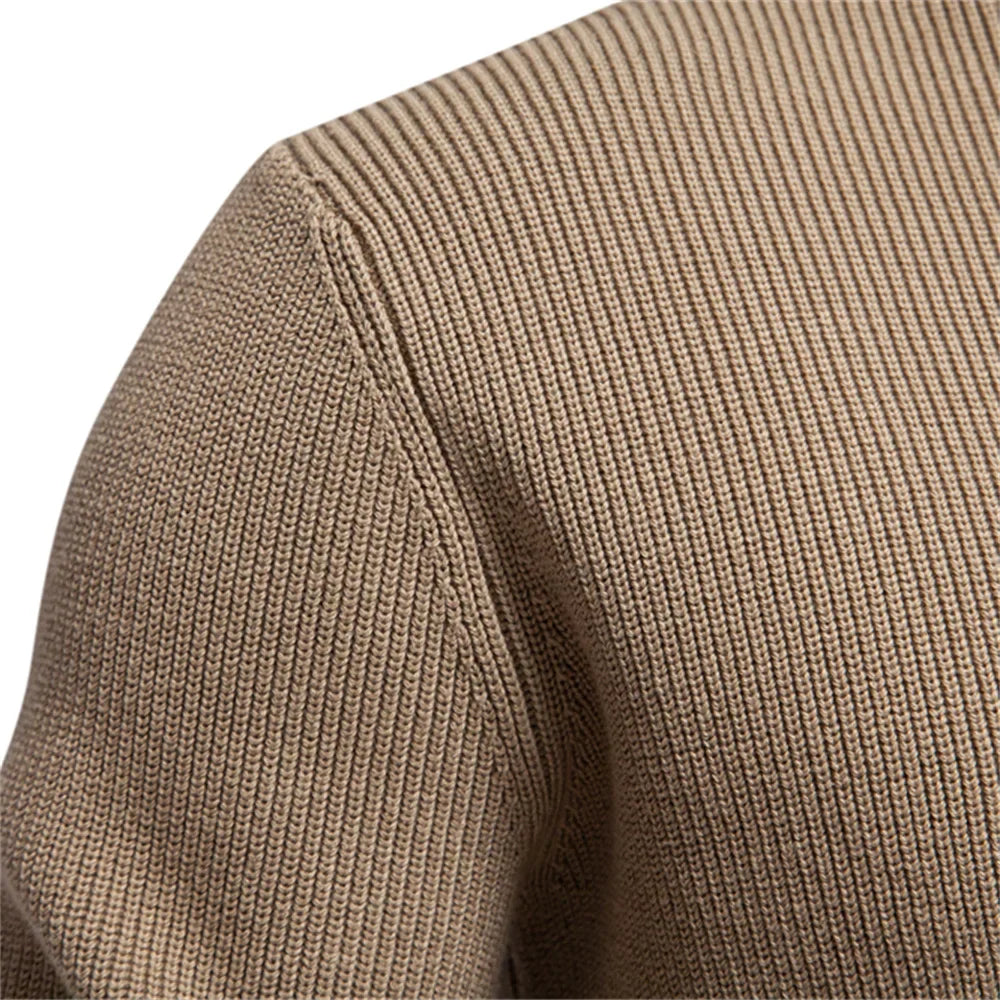 Van Delft Mode® | Men's Sweater with Button Design