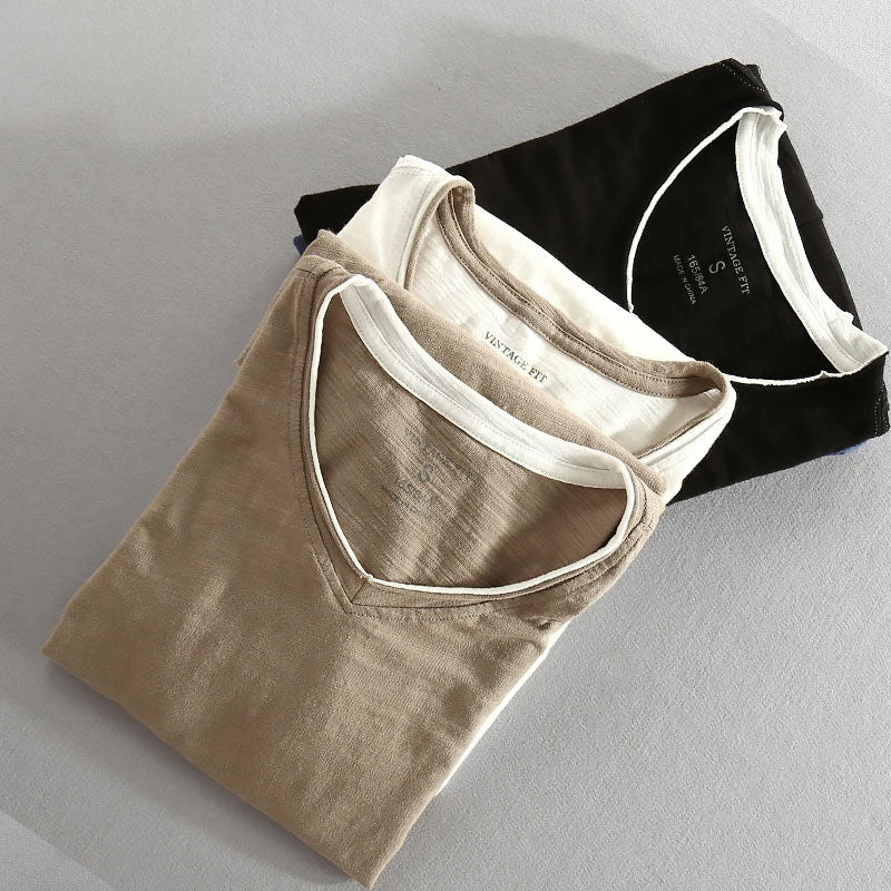 Van Delft Mode® | Katoenen Langemouwen Shirt