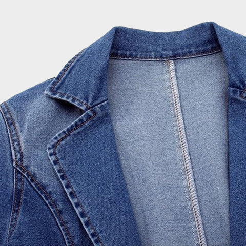 Van Delft Mode® | Elegante Denim Blazer voor Dames