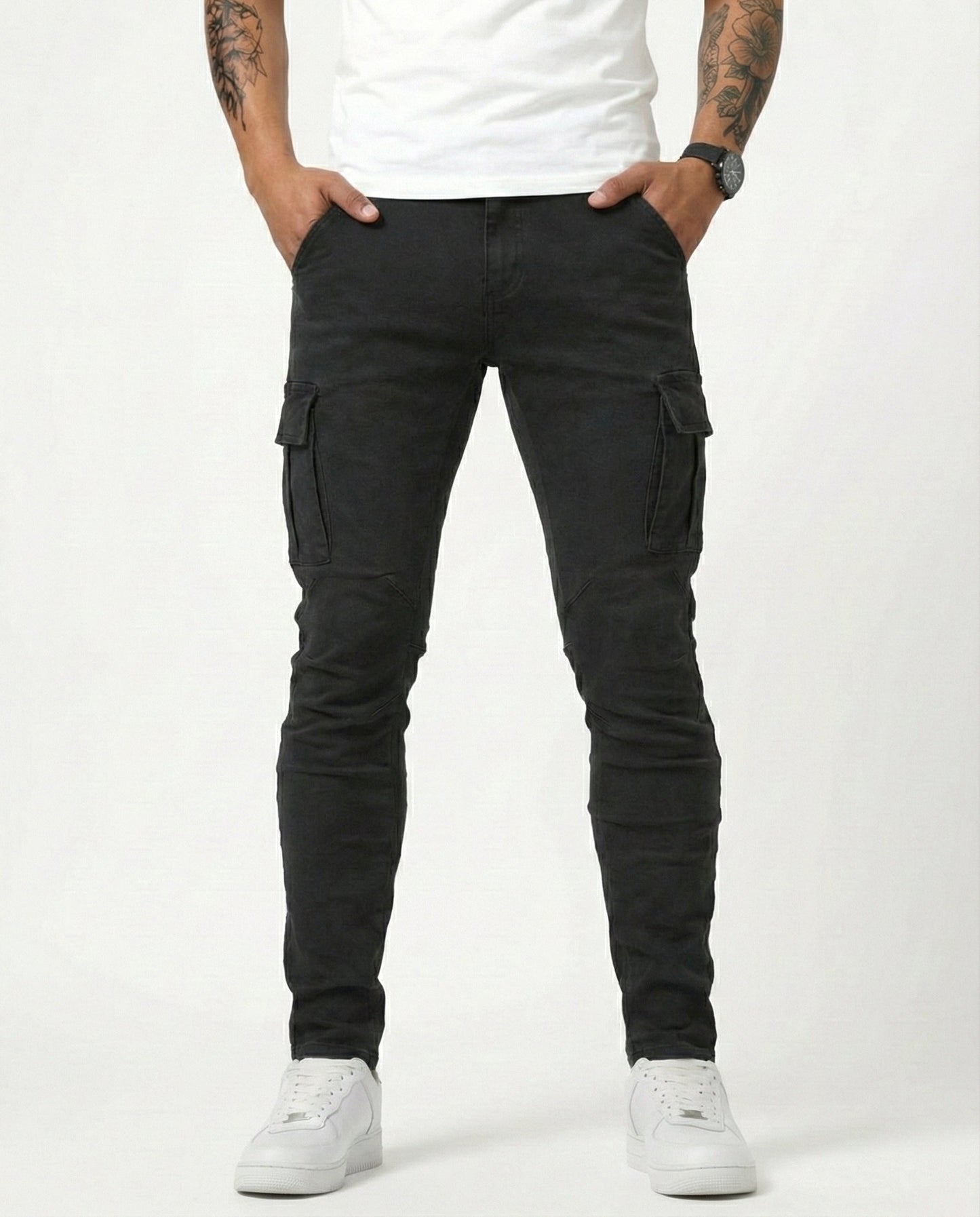 Van Delft Mode® | Flexibele denim jeans met zijzakken