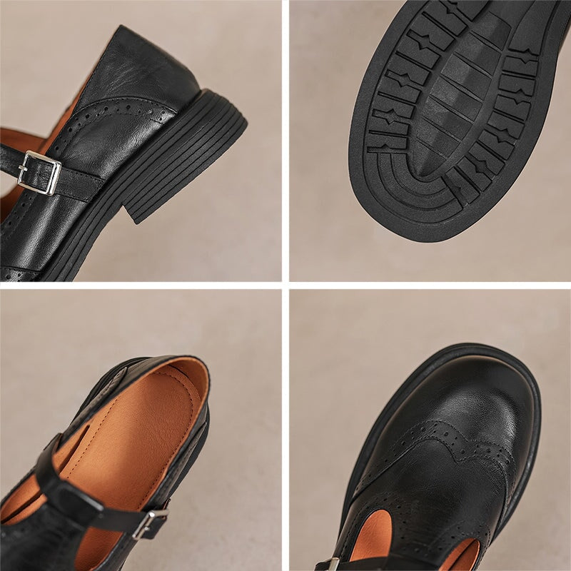 Van Delft Mode®| Elegante Everyday Leren Mary Janes