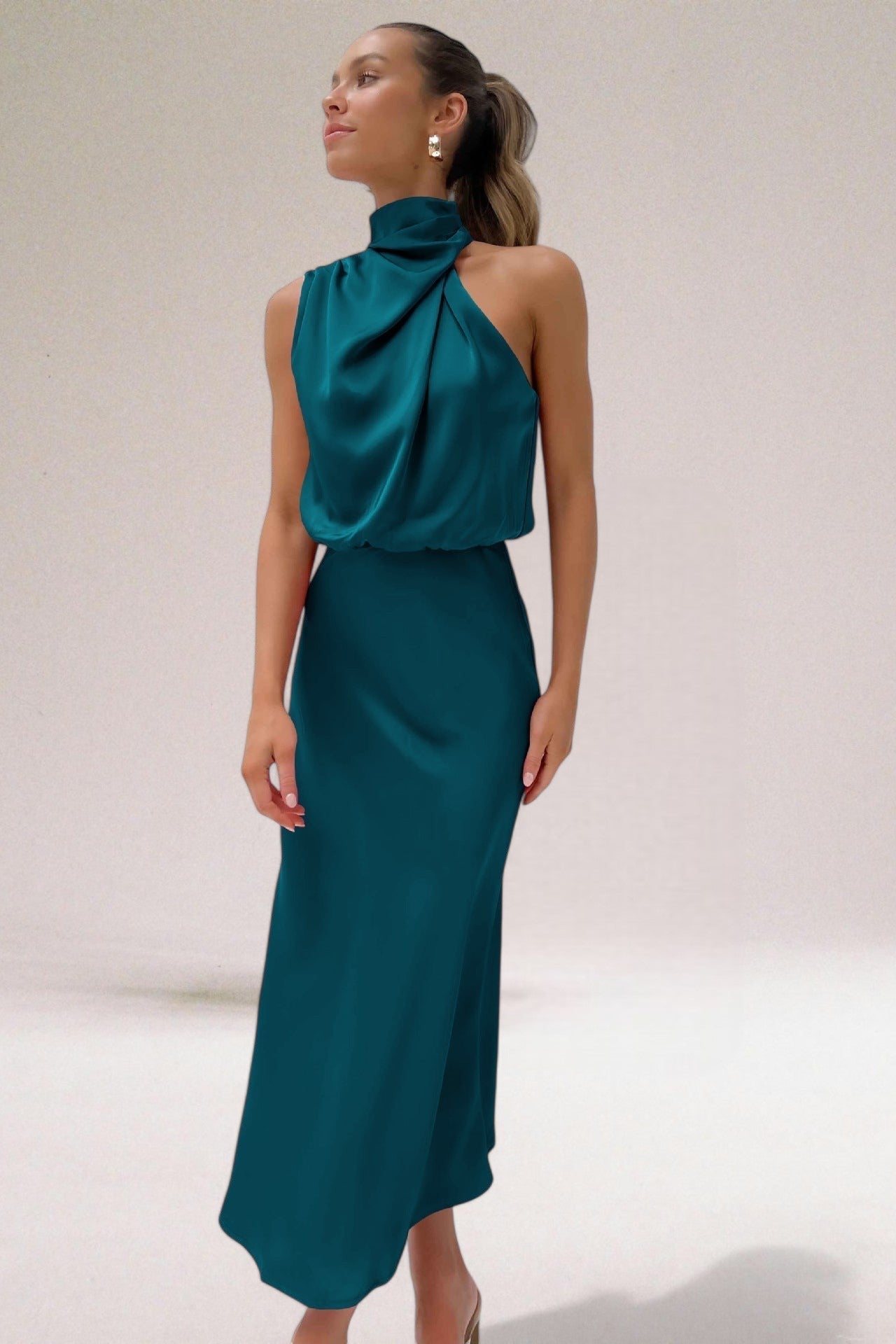 Van Delft Mode® | Satijnen Glamour Jurk