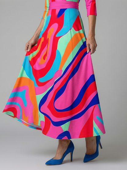 Van Delft Mode® | Elegante comfortabele jurk met luchtige stof