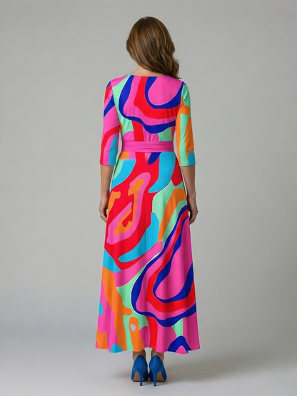Van Delft Mode® | Elegante comfortabele jurk met luchtige stof