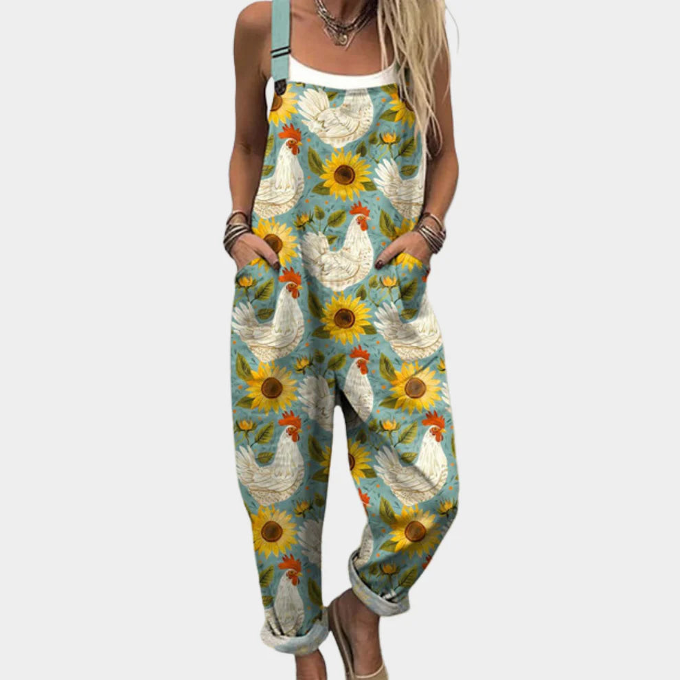 Van Delft Mode® | Comfortabele tuinbroek met print