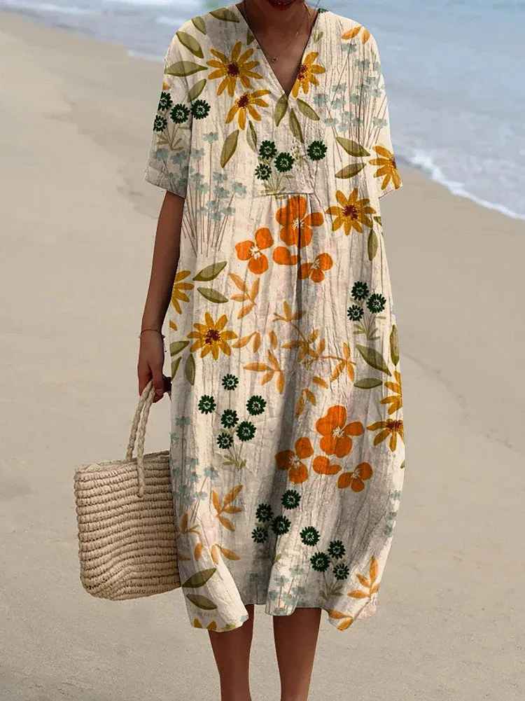 Van Delft Mode® | Zomerse bloemenprint jurk