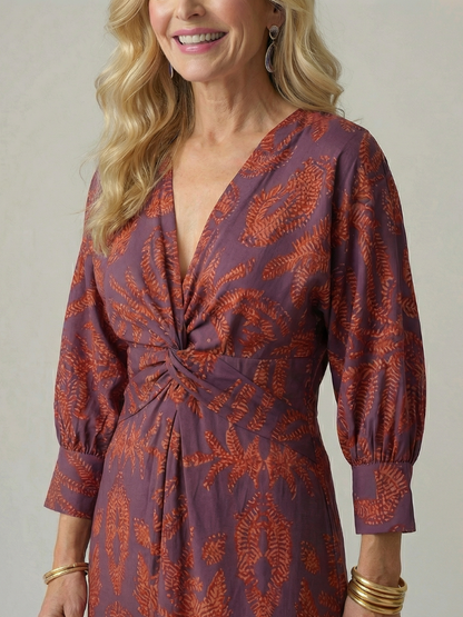 Van Delft Mode® | Elegante comfortabele jurk met lichte en zachte stof