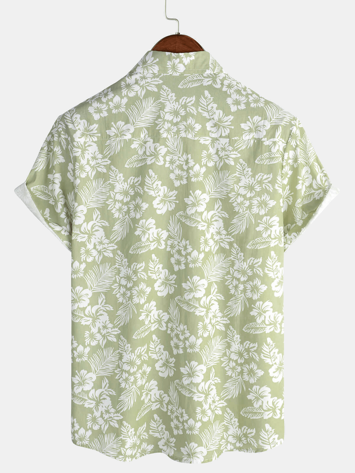 Van Delft Mode®| Hawaïblouse met korte mouwen en bloemenpatroon