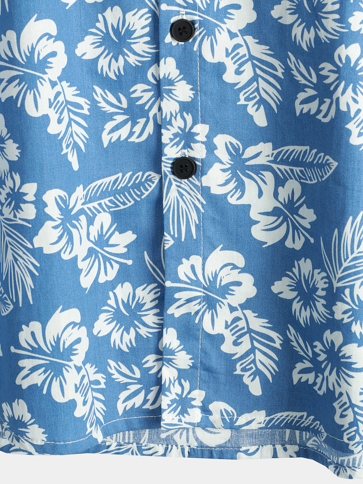 Van Delft Mode®| Hawaïblouse met korte mouwen en bloemenpatroon