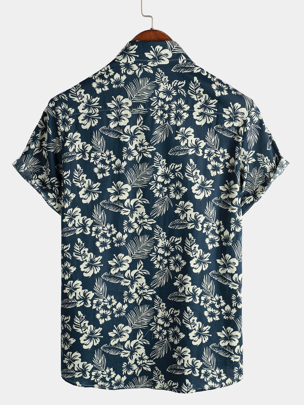 Van Delft Mode®| Katoenen Hawaii Overhemd met Korte Mouwen