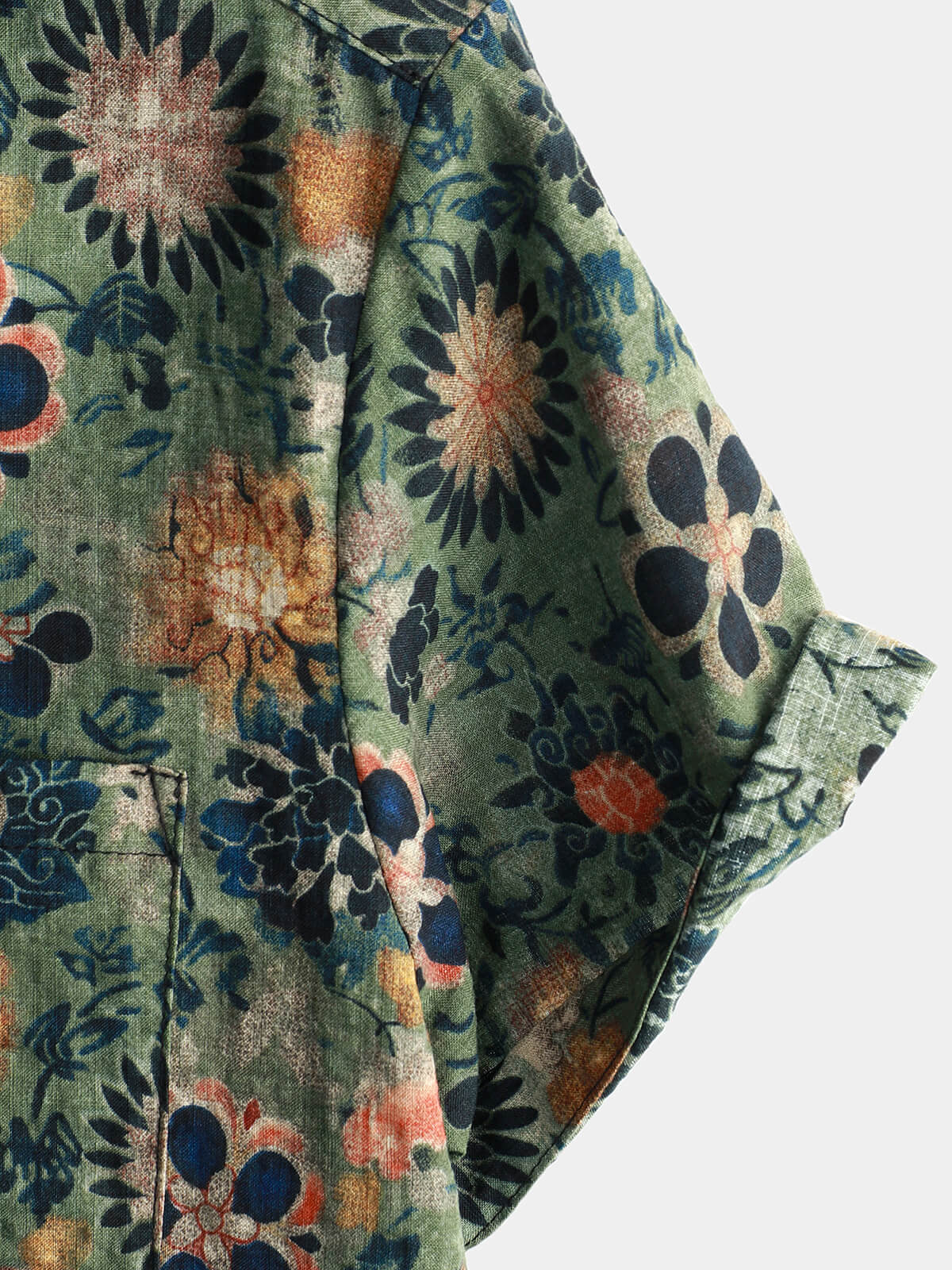 Van Delft Mode®| Katoenen Hawaii Overhemd met Korte Mouwen