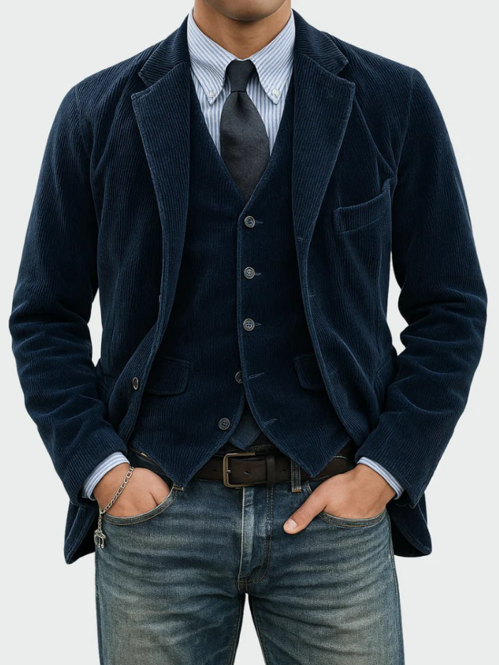 Van Delft Mode® | 2-DELIGE PAK: BLAZER EN VEST