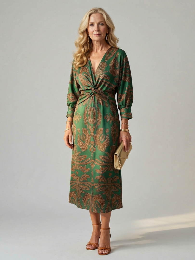 Van Delft Mode® | Elegante comfortabele jurk met lichte en zachte stof