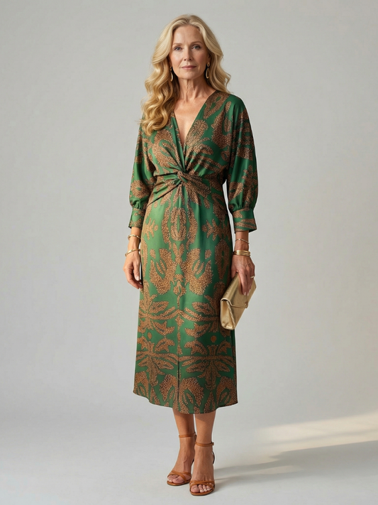 Van Delft Mode® | Elegante comfortabele jurk met lichte en zachte stof