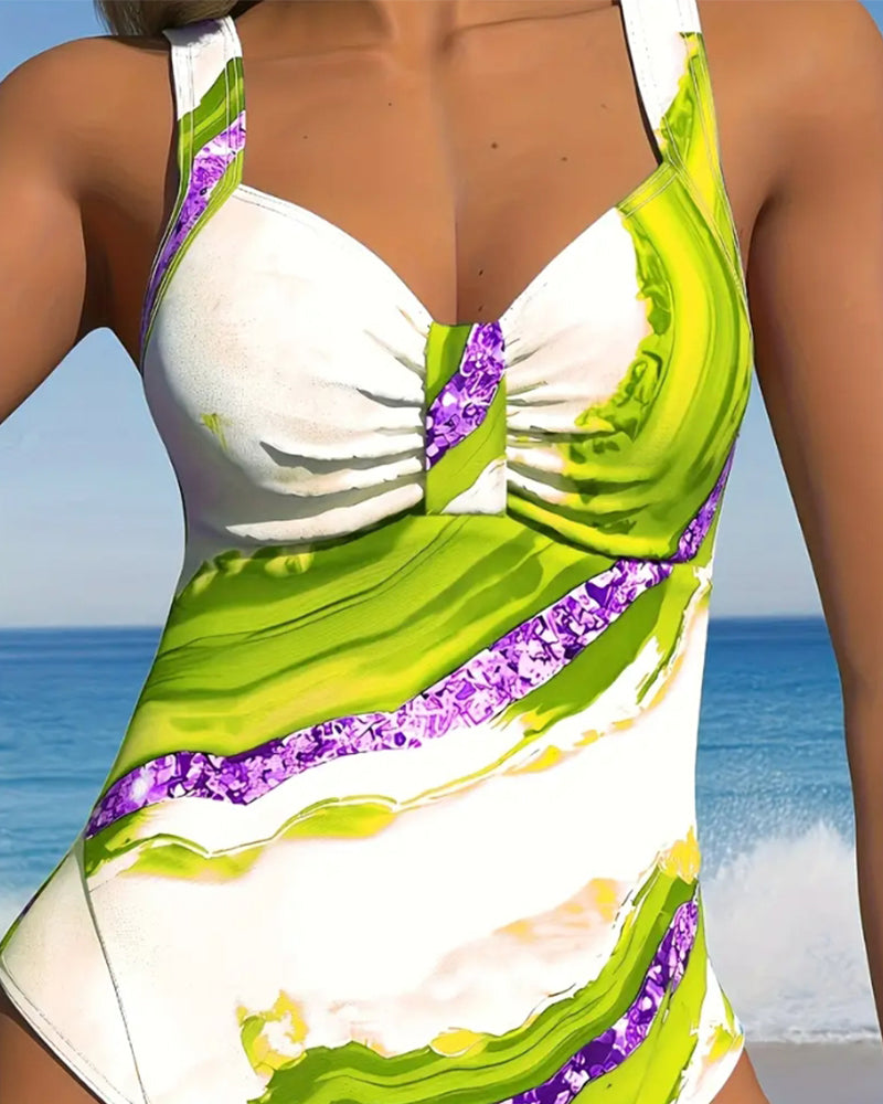 One Piece Geprinte Bikini