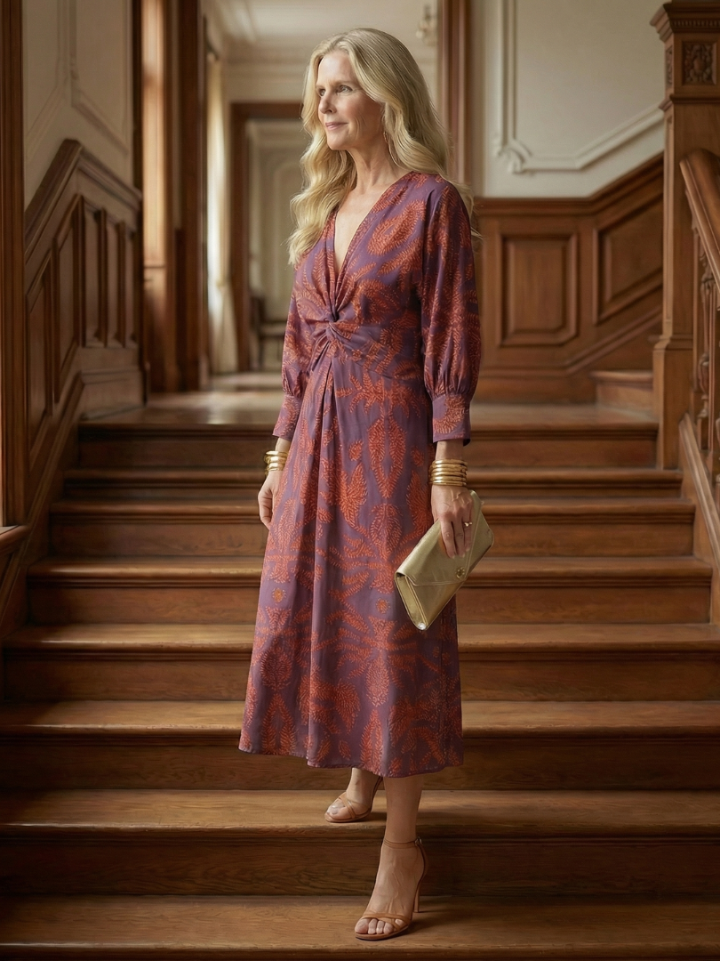 Van Delft Mode® | Elegante comfortabele jurk met lichte en zachte stof