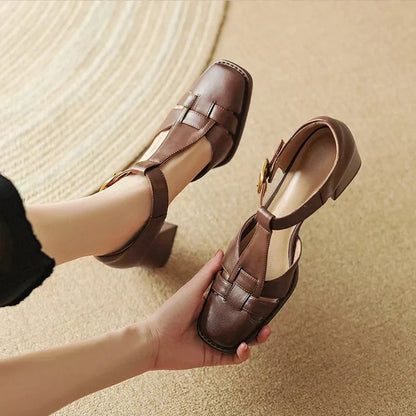 Van Delft Mode®| Vierkante Teen Zomer Sandalen