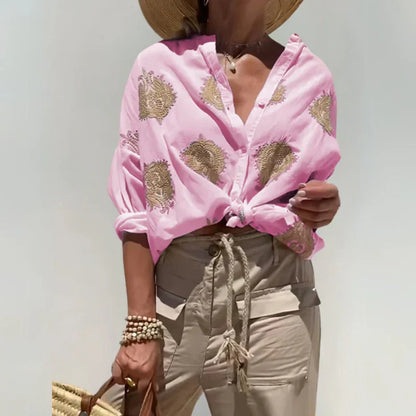 Van Delft Mode® | Blouse met sierlijke borduursels