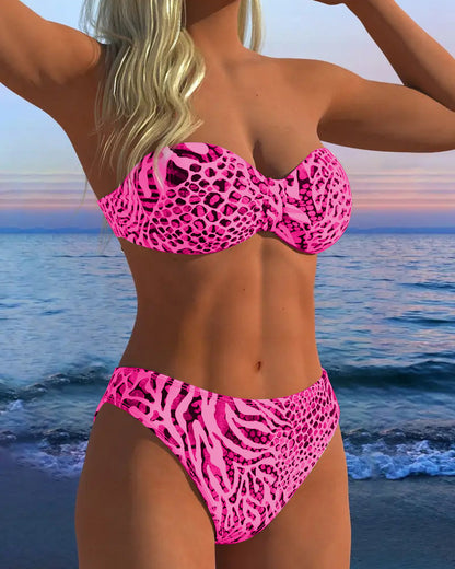Sexy Luipaardprint Twee-delige Badpak