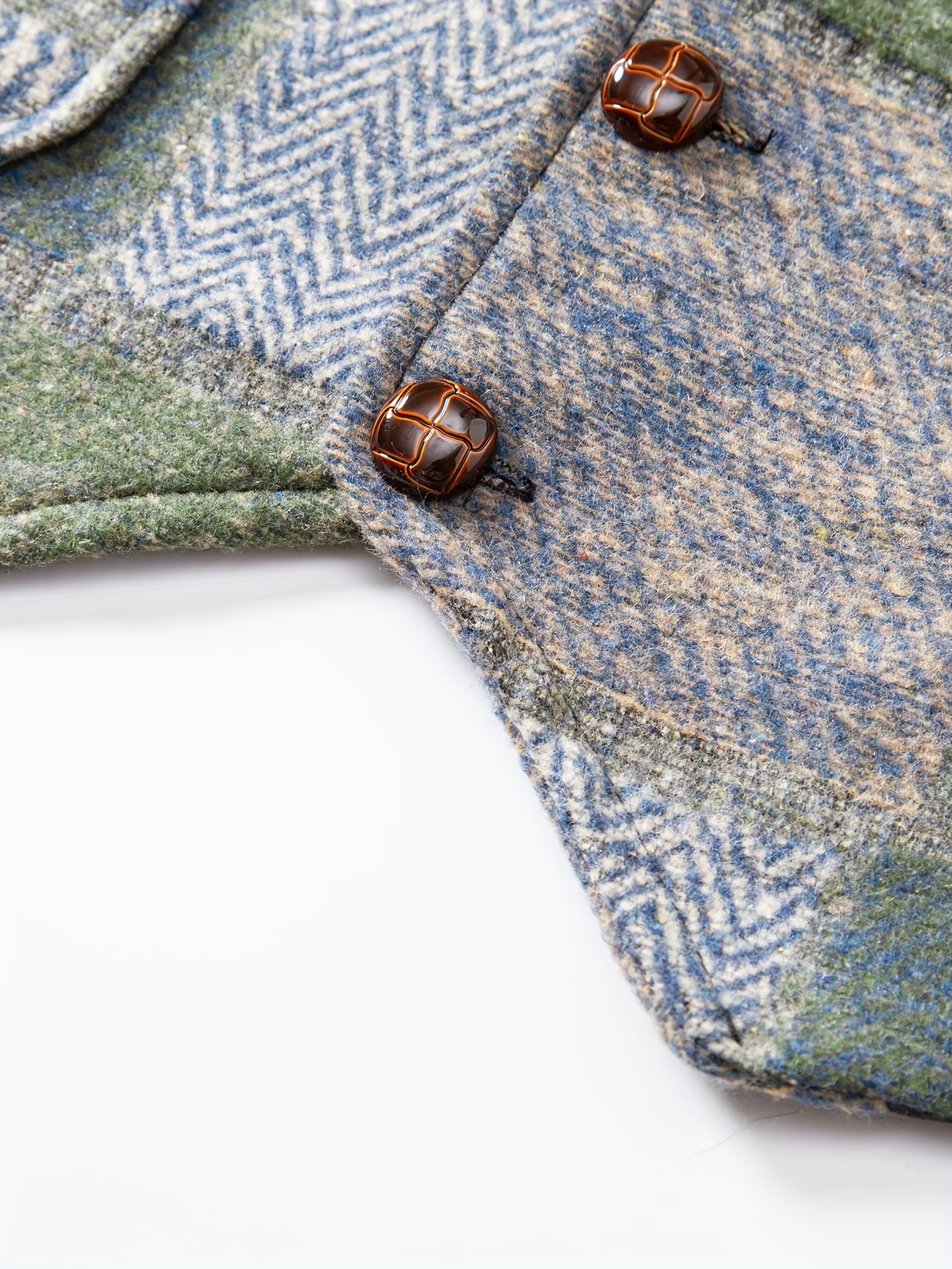Van Delft Mode® | Tweedvest met visgraatpatroon voor heren