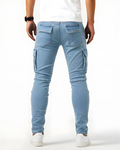Van Delft Mode® | Flexibele denim jeans met zijzakken