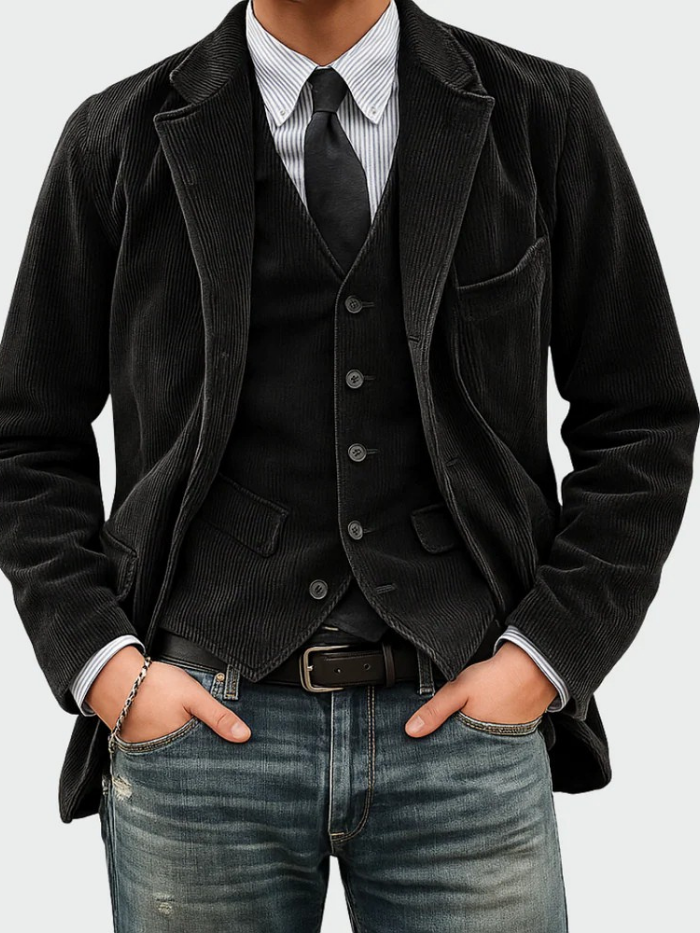 Van Delft Mode® | 2-DELIGE PAK: BLAZER EN VEST
