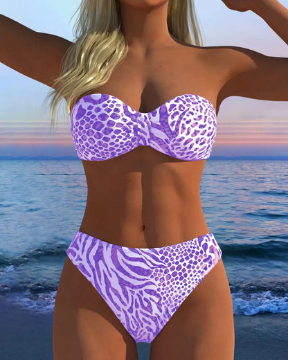 Sexy Luipaardprint Twee-delige Badpak