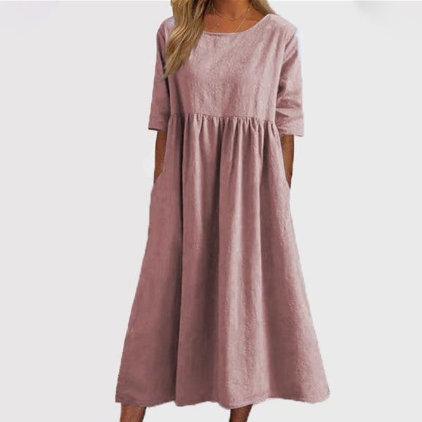 Van Delft Mode® | Elegante dames jurk met Ronde Hals