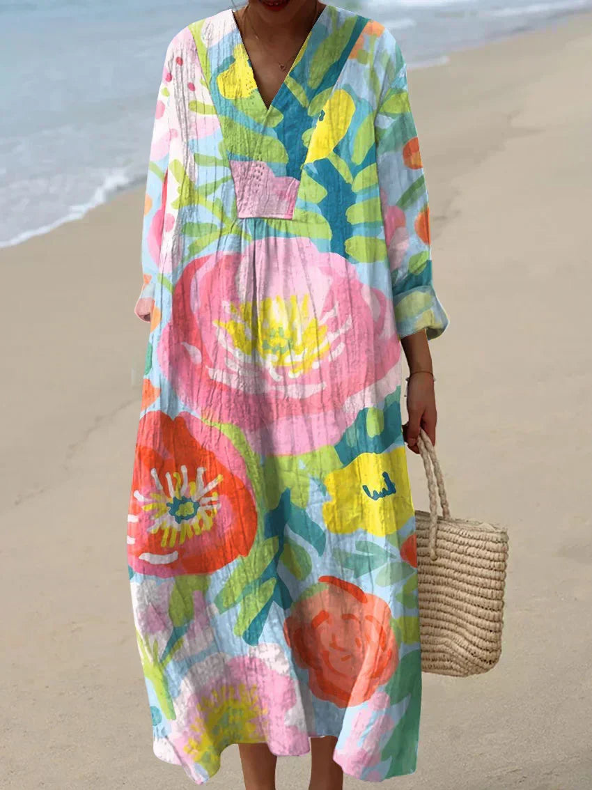 Van Delft Mode® | Zomerbries geprint jurk