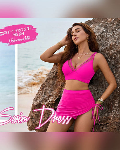 Zwemrok Hoge Taille Bikini