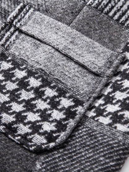 Van Delft Mode® | Tweedvest met visgraatpatroon voor heren