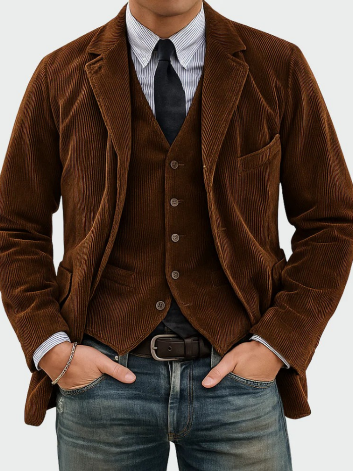 Van Delft Mode® | 2-DELIGE PAK: BLAZER EN VEST