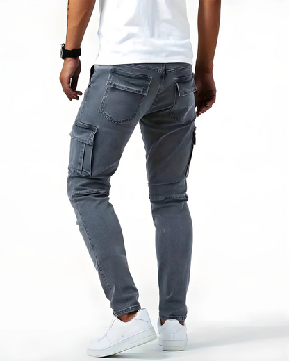 Van Delft Mode® | Flexibele denim jeans met zijzakken