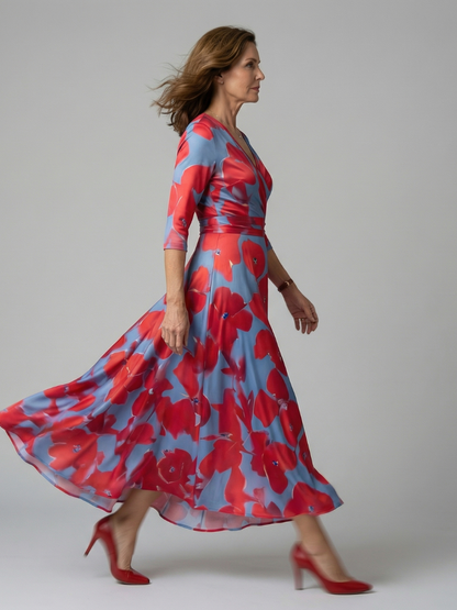 Van Delft Mode® | Elegante comfortabele jurk met luchtige stof