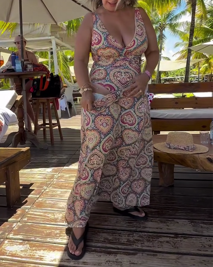 Strapless Hart Vakantie Print Badpak