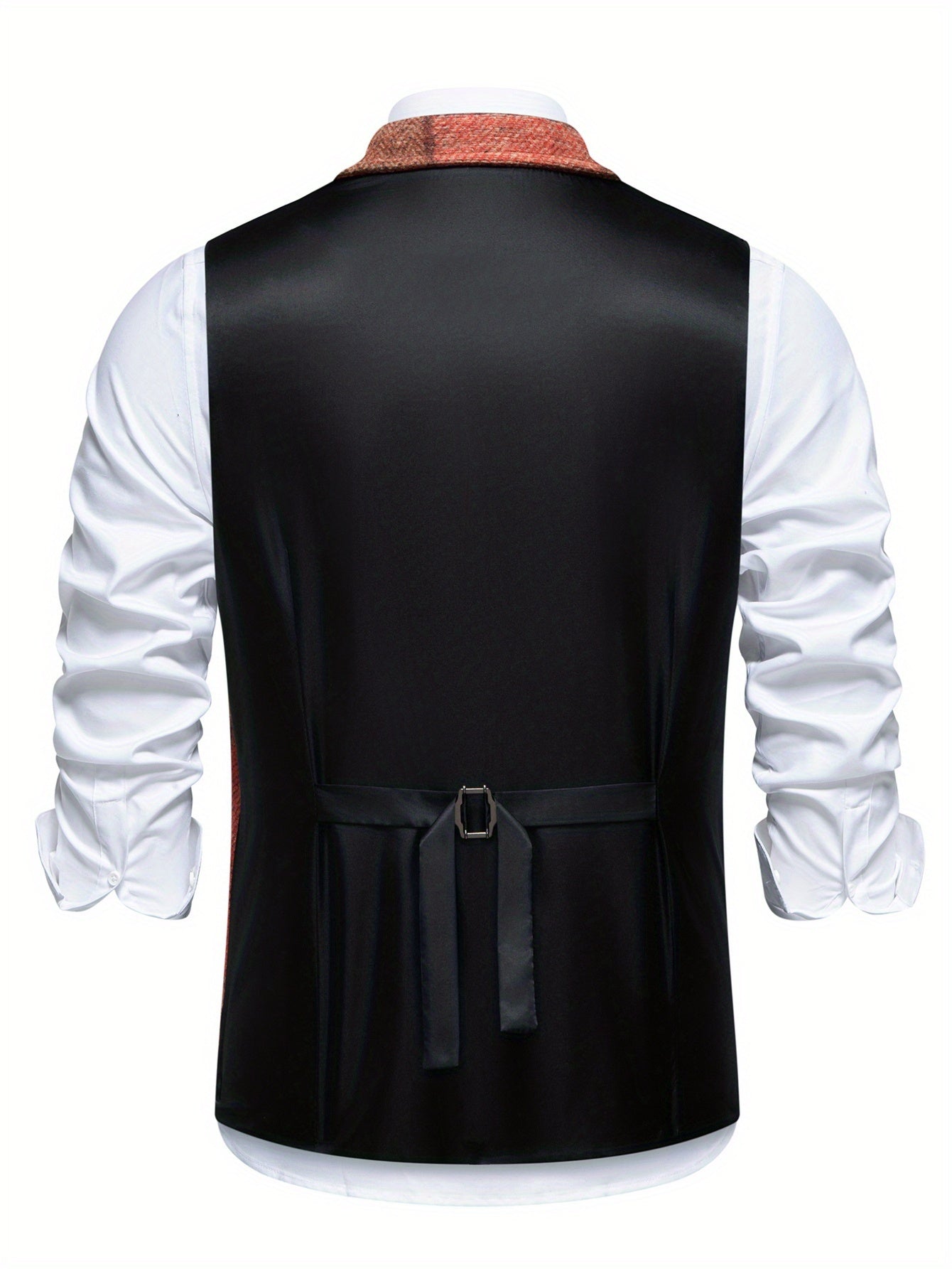 Van Delft Mode® | Tweedvest met visgraatpatroon voor heren