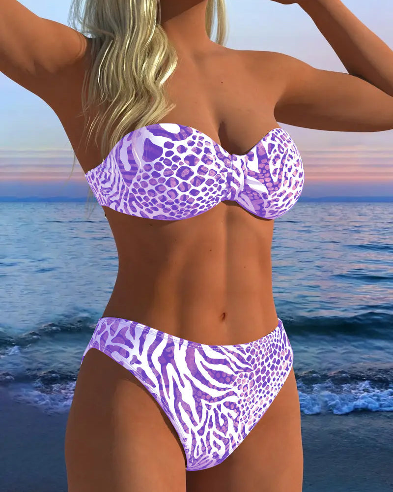 Sexy Luipaardprint Twee-delige Badpak