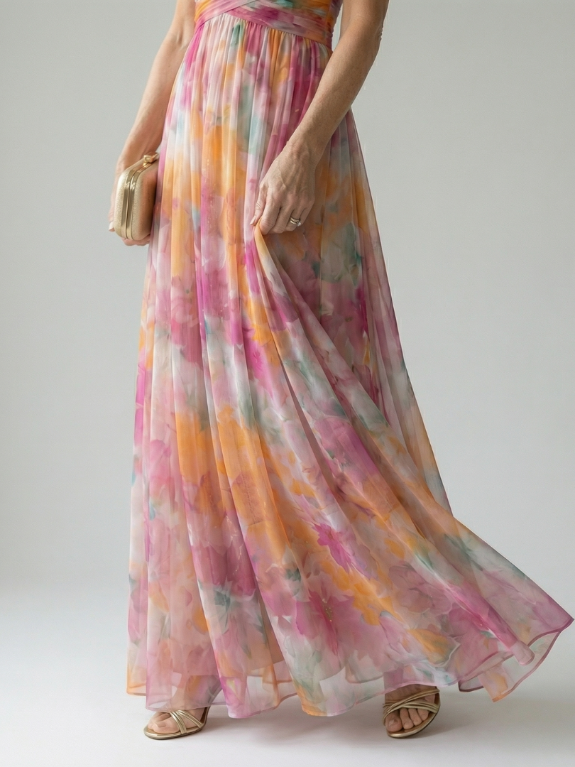 Van Delft Mode® | Comfortabele luchtige jurk met elegante afwerking