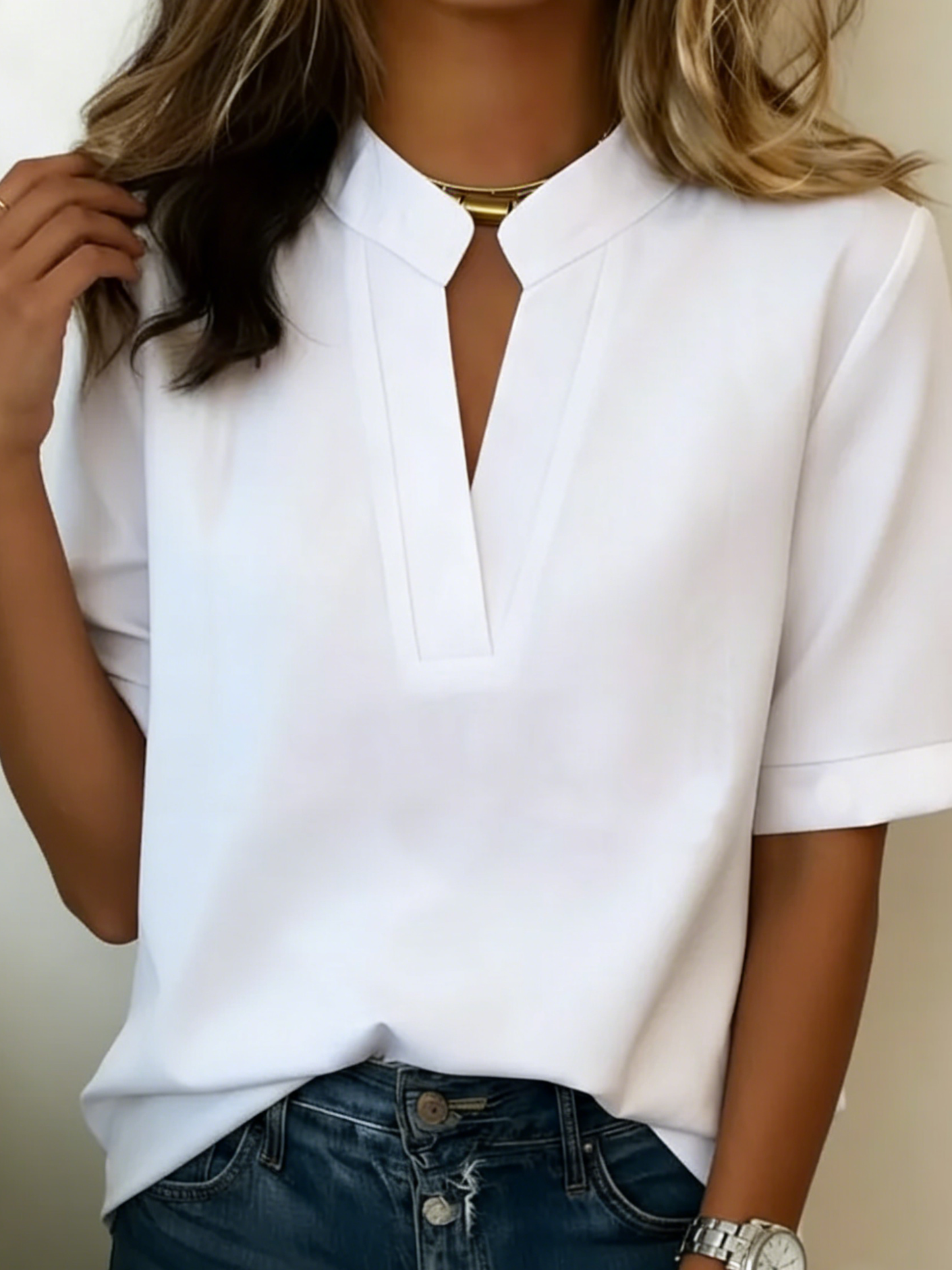 Van Delft Mode® | Elegant T-shirt met korte mouwen (TIJDELIJK 1+1 GRATIS!)