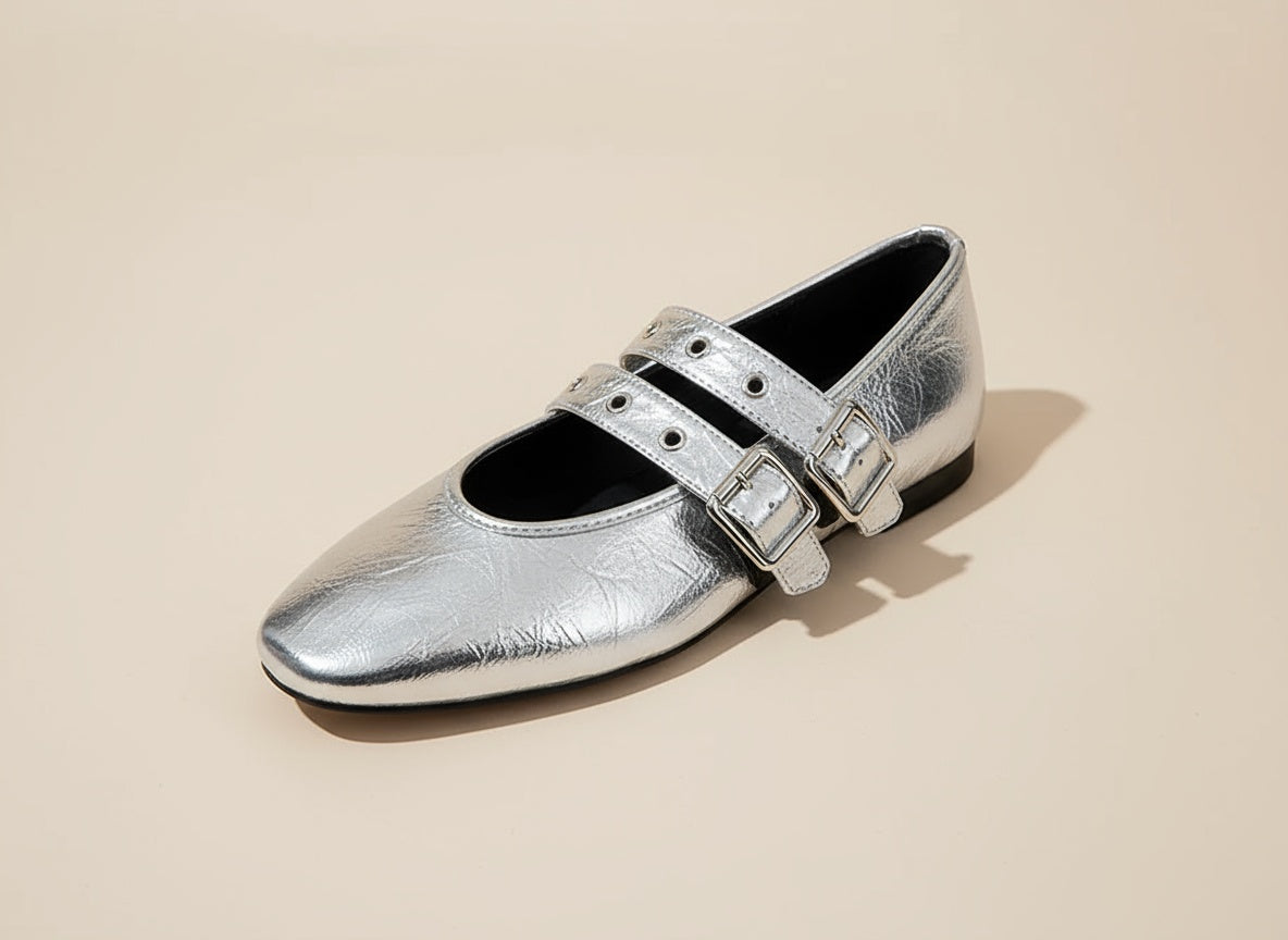 Van Delft Mode®| Dubbele Gesp Ballerina's