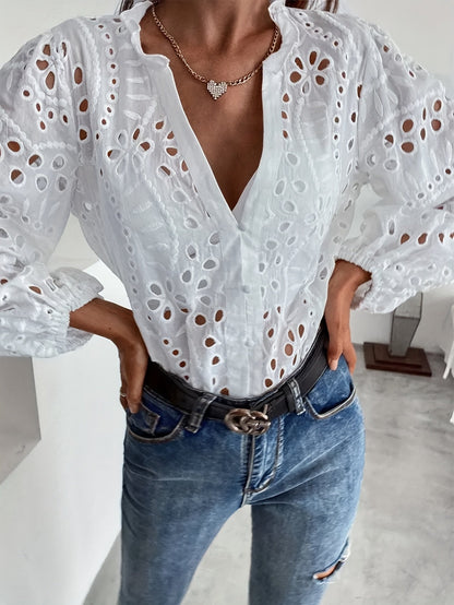 Van Delft Mode® | Geborduurde blouse