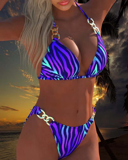 Modieuze Gradient Print Bikini Badpak