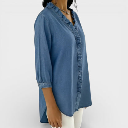 Van Delft Mode® | Elegante blouse met ruffles