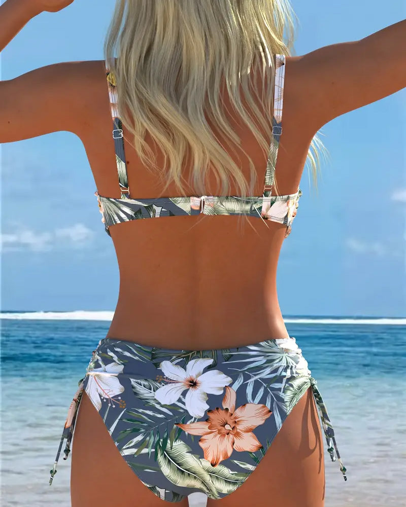 Twee-delige Gedrukte Stijlvolle Bikini